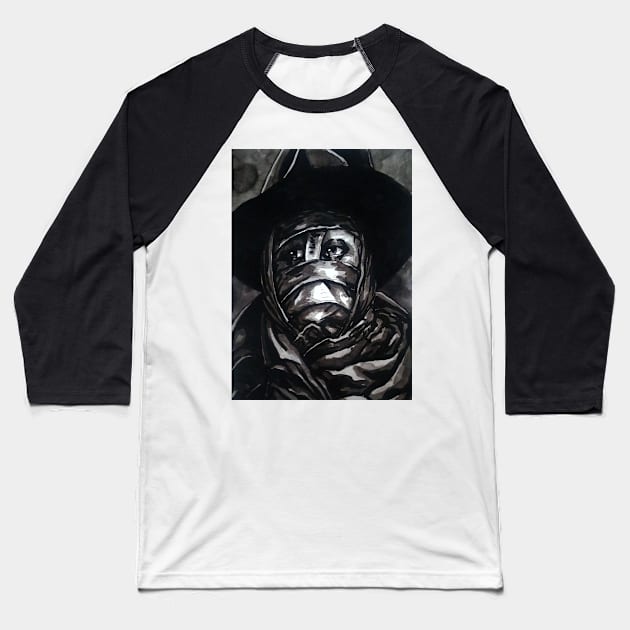 Darkman portrait (original) Baseball T-Shirt by StagArtStudios